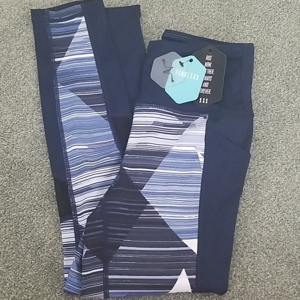 Lularoe fearless xxs Navy NWT
